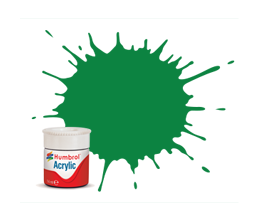 Humbrol AB0002 2 Peinture acrylique brillante émeraude 14 ml