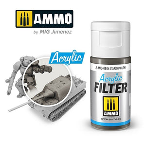 Filtre acrylique Ammo of Mig 0804 Starship Filth 15 ml