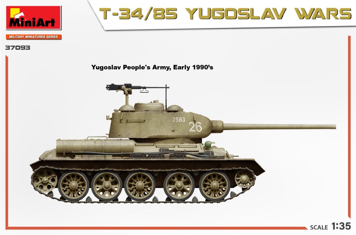 MiniArt 37093 T-34/85 GUERRES YOUGOSLAVE 1/35  – image 7