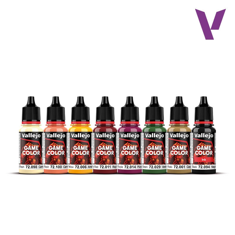 Vallejo 72195 Aztec Dragons - Game Color Set - Fantasy Color Series 8x18ml
