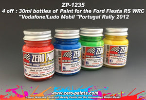 Kit de peinture Zero Paints ZP-1235 Vodafone/Ludo Mobil pour voitures de rallye (4 x 30 ml)