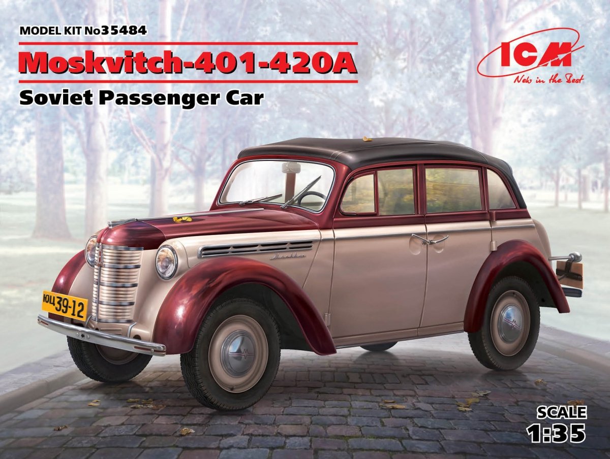 ICM 35484 Moskvitch-401-420A, Voiture de voyageurs soviétique 1/35