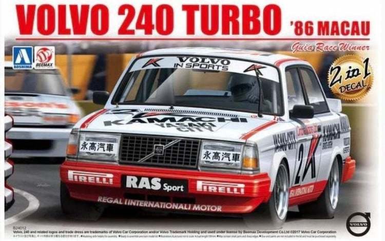 Beemax 24012 Volvo 240 Turbo '86 MACAO Guia Race Winner 1/24