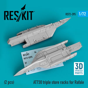 RESKIT RS72-0395 AT730 RANGEMENTS TRIPLES POUR RAFALE (2 PIÈCES) (IMPRIMÉ EN 3D) 1/72