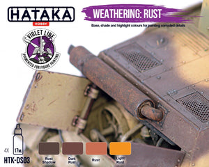 Hataka HTK-DS03 Altération : Rouille 4x17ml – imagen 3