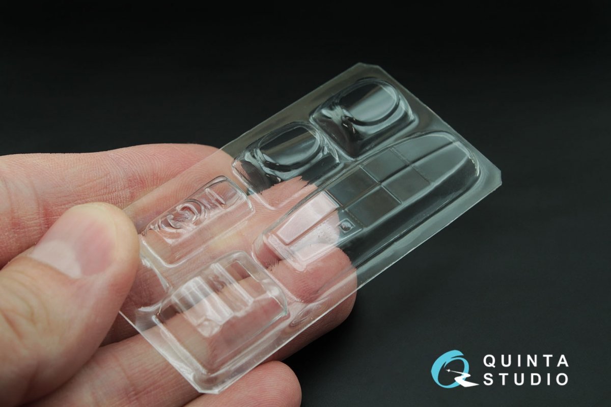 Verrière transparente thermoformée Quinta Studio QC48011 Pe-2 (pour kit Zvezda) 1/48 – image 2