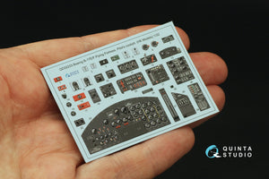 Maquette Quinta Studio QD32233 : cockpit de pilote pour Boeing B-17E/F. Intérieur coloré imprimé en 3D sur papier décalcomanie (HK models) à l&amp;#39;échelle 1/32. – image 5