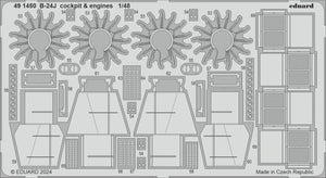 Eduard 491450 B-24J cockpit et moteurs HOBBY BOSS 1/48 – image 2