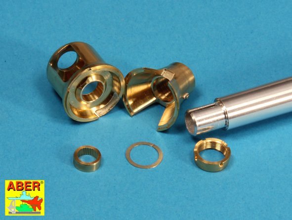 Aber 16L-08 Frein de bouche ancien pour le canon des premiers chars Tiger I et Tiger II (tourelle Porsche) / Frein de bouche ancien pour le canon de 8,8 cm des Tiger I et Tiger II (tourelle Porsche) allemands, échelle 1/16 – image 17