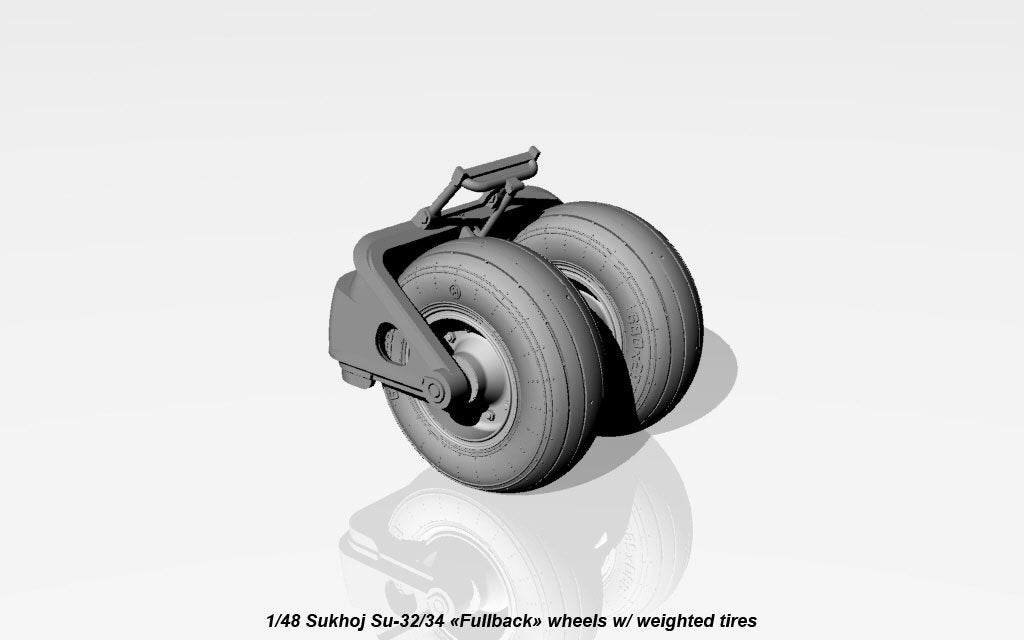 Armory Models AW48025 Roues Fullback Sukhoj Su-32FN / Su-34 avec pneus lestés 1/48 – imagen 8
