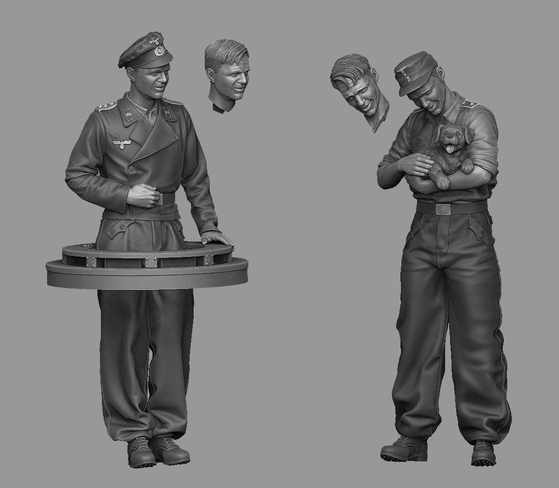 Ensemble Panzer Art FI35-121 StuG avec chiot, échelle 1/35