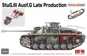 Maquette Rye Field 5088 StuG.III Ausf.G, production tardive, intérieur complet, échelle 1/35
