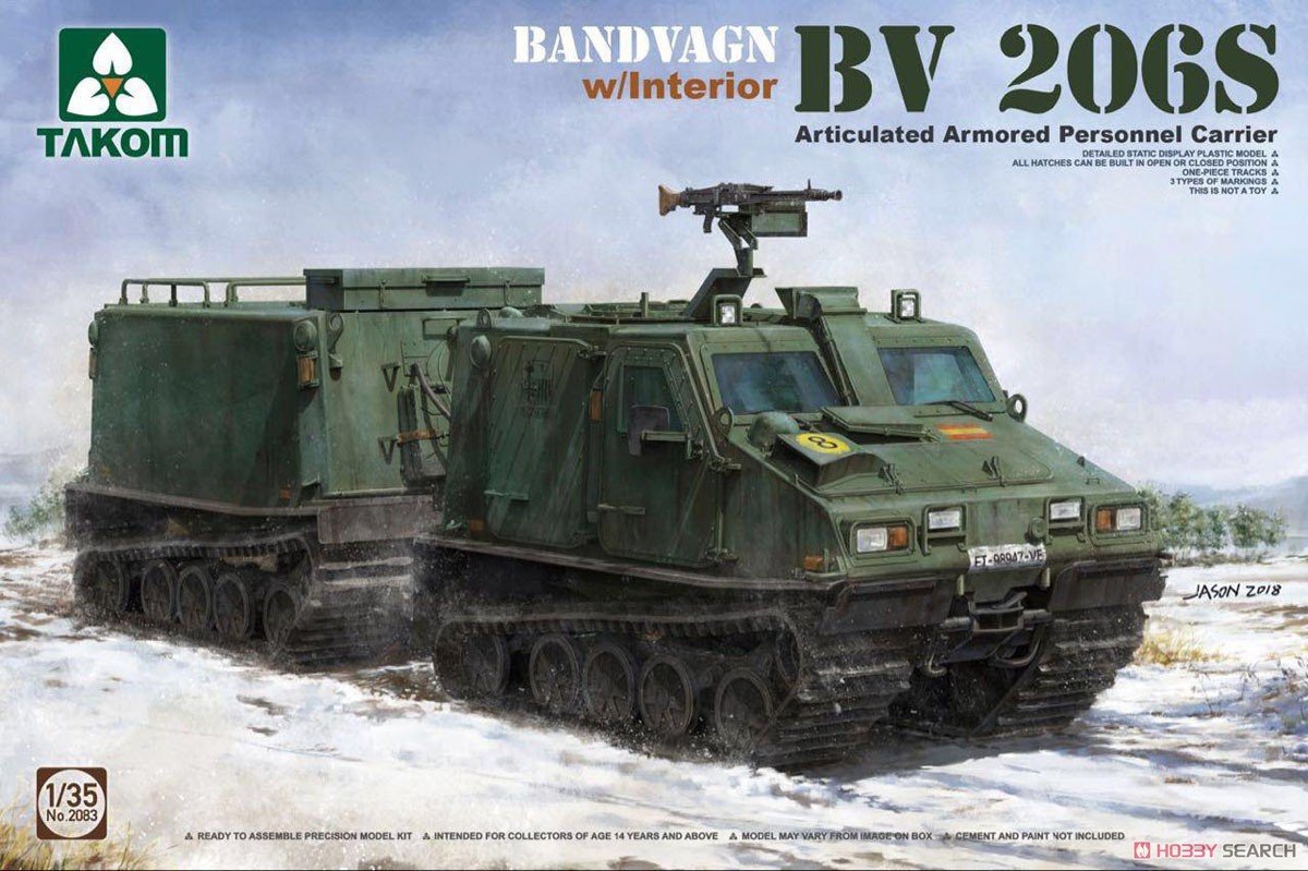 Takom 2083 Bandvagn BV 206S avec intérieur 1/35