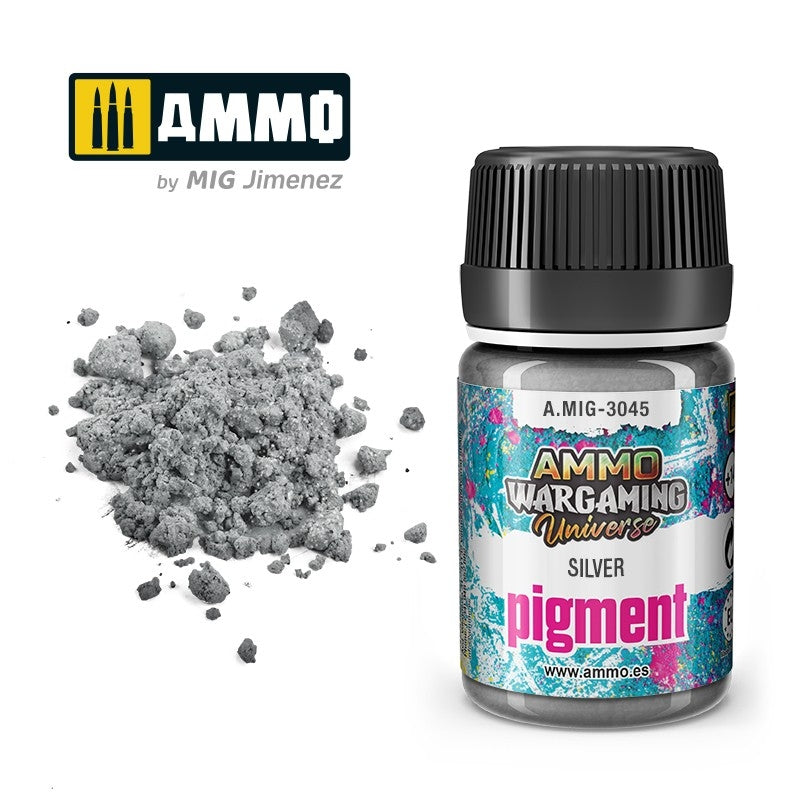 AMMO par Mig Jimenez 3045 Pigment Argent 35ml