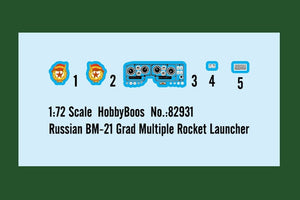 Hobby Boss 82931 Russian BM-21 Grad Multiple Rocket Launcher 1/72 – zdjęcie 4