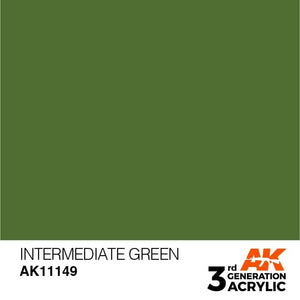 AK Interactive AK11149 VERT INTERMÉDIAIRE – STANDARD 17 ml