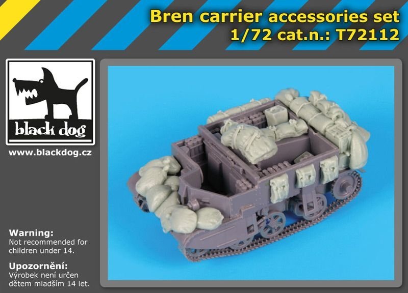 Ensemble d&amp;#39;accessoires Black Dog T72112 Bren Carrier pour maquettes IBG au 1/72 – image 2