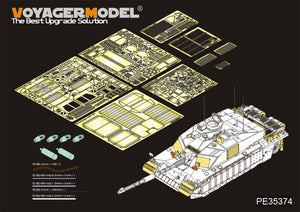 Maquette Voyager PE35374 Char de combat principal britannique Challenger 2 moderne (déserté) pour TAMIYA 35274 1/35