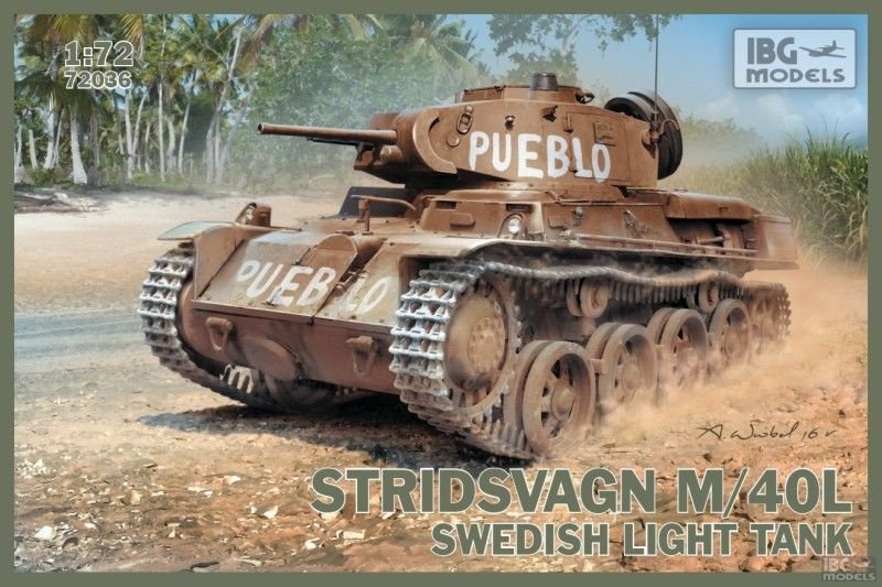 IBG 72036 Stridsvagn M/40L Char léger suédois 1/72