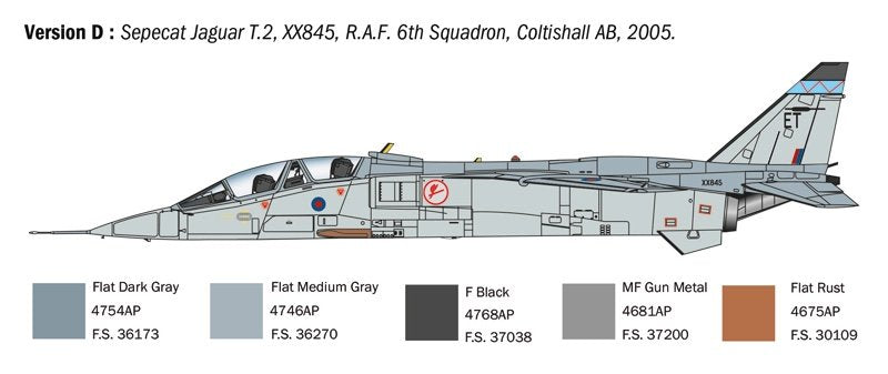 Italeri 1470 Jaguar T.2 RAF Trainer 1/72 – immagine 7