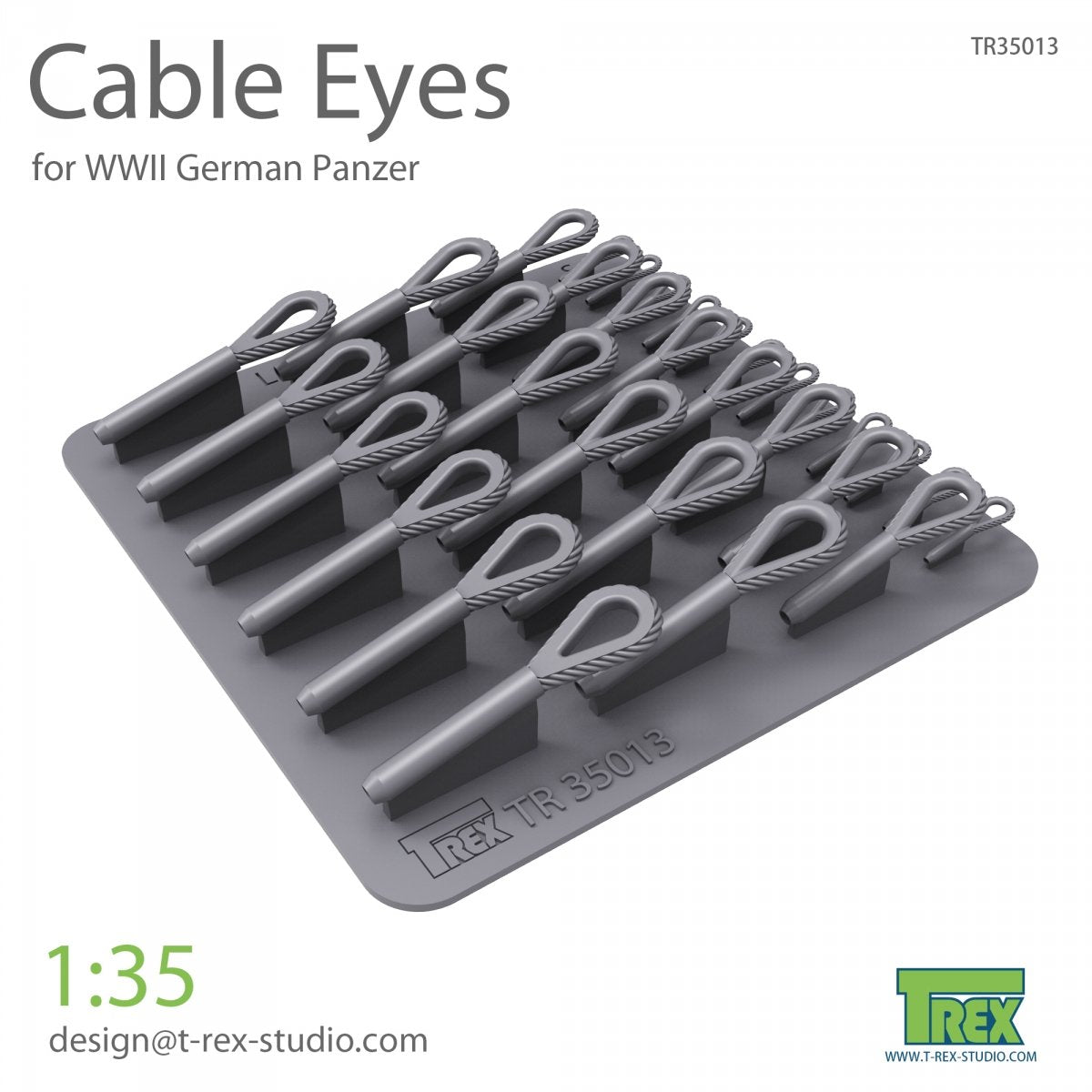 T-Rex Studio TR35013 Câbles pour Panzer allemand, échelle 1/35