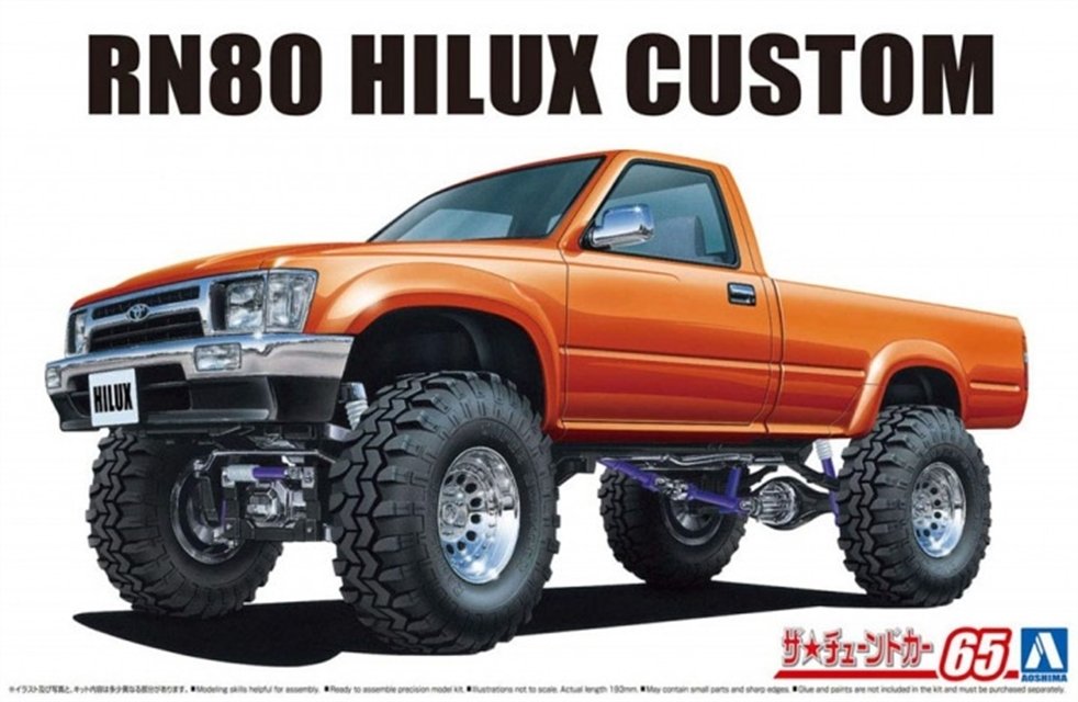 Aoshima 05802 Toyota Hilux RN80 plateau élévateur long 1/24