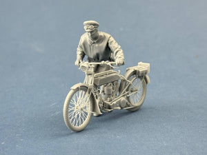 Copper State Models F35-062 Cavalier de liaison britannique poussant sa moto (moto non incluse) 1/35  – image 2