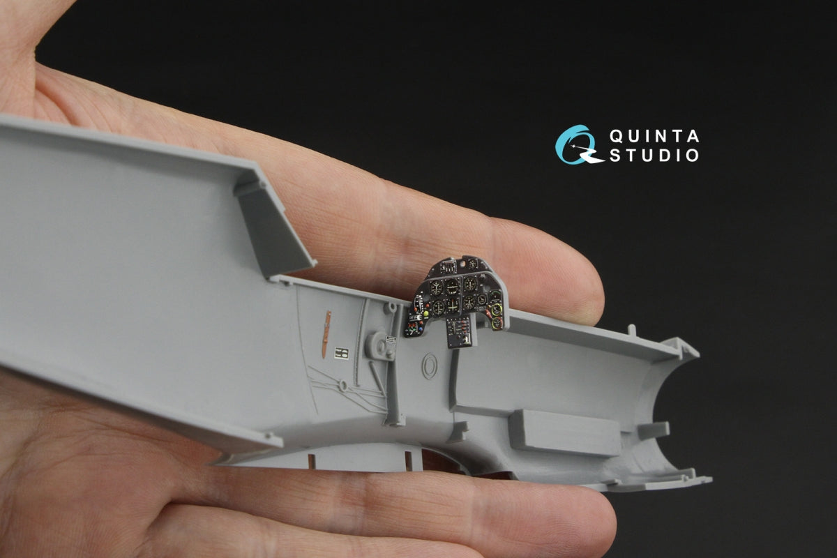 Quinta Studio QD32256 Bf 109F2/F4 3D-Printed &amp; coloured Interior on decal paper (Hasegawa) 1/32