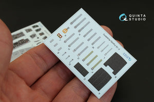 Intérieur imprimé en 3D et coloré sur papier décalcomanie Quinta Studio QD32021 F-16C (pour maquette Academy) 1/32 – image 5