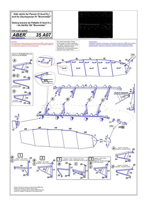 Aber 35A007 Jupes latérales pour PzKpfw IV (HJ), Brummbar (1/35) – Bild 4
