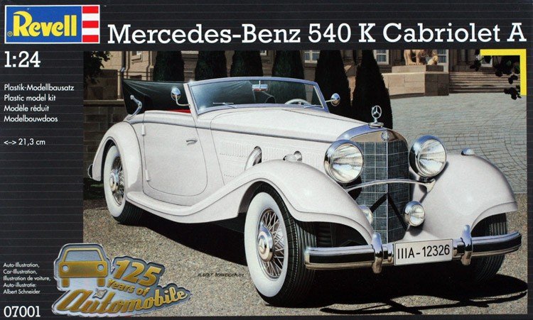 Revell 07001 Mercedes-Benz 540K Cabriolet A 1/24