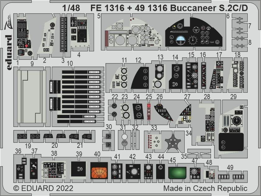 Eduard BIG49358 Buccaneer S.2C/D AIRFIX 1/48 – image 5