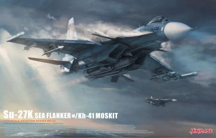 MiniBase 8002 Su-27-K Sea Flanker avec Kh-41 Moskit (P-270) 1/48 