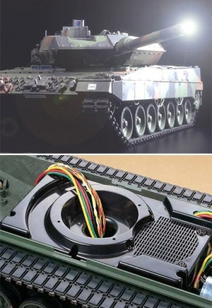 Tamiya 56020 Maquette radiocommandée du char de combat principal Leopard 2 A6, kit complet 1/16 – immagine 11