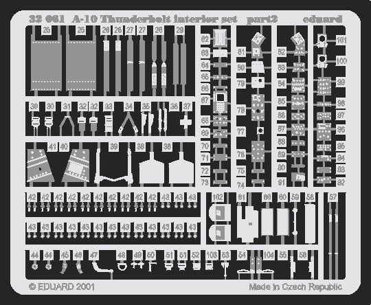 Intérieur Eduard 32061 A-10 1/32 Trumpeter