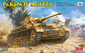 Maquette Rye Field 5143 Pz.Kpfw.IV Ausf.F2/G avec moteur et chenilles fonctionnelles, échelle 1/35