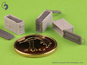 Master GM-35-090 Skrzynki amunicyjne M1 do karabinu Browning M1919 .30cal (7,62mm) (6 szt.) - OTWARTE 1/35 – zdjęcie 2