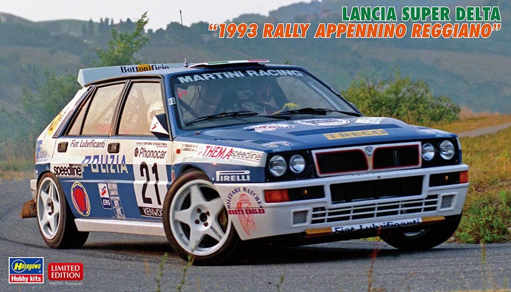 Hasegawa 20648 Lancia Super Delta 1993 Rallye Appennino Reggiano 1/24