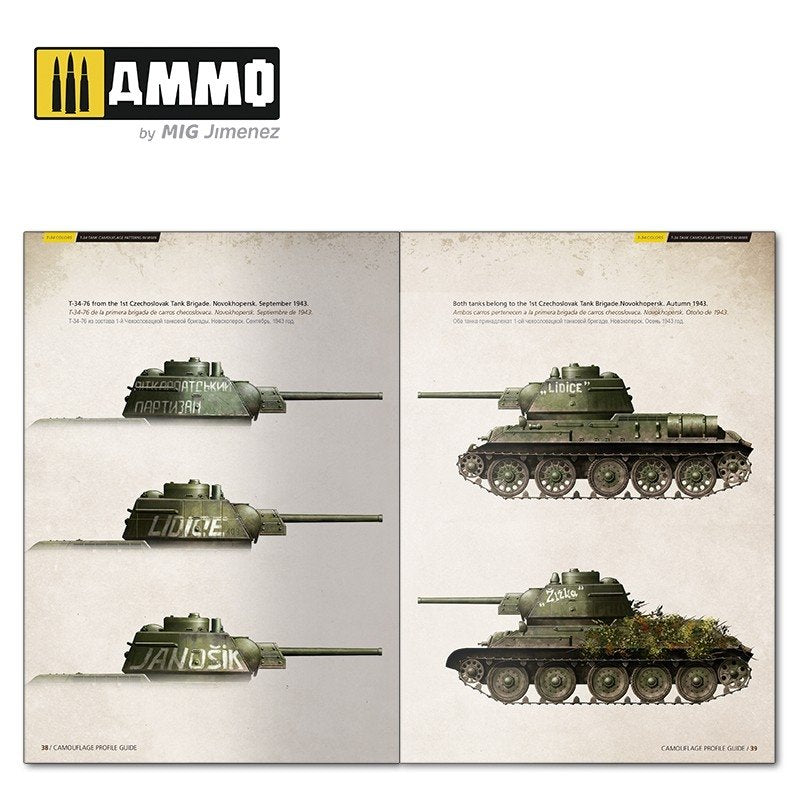AMMO of Mig Jimenez 6145 T-34 Colors. T-34 Tank Camouflage Patterns in WWII (Multilingual) – zdjęcie 8