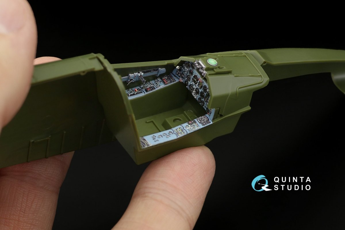 Intérieur imprimé en 3D et coloré sur papier décalcomanie Quinta Studio QDS-48249 Su-25 (Zvezda) 1/48  – image 3