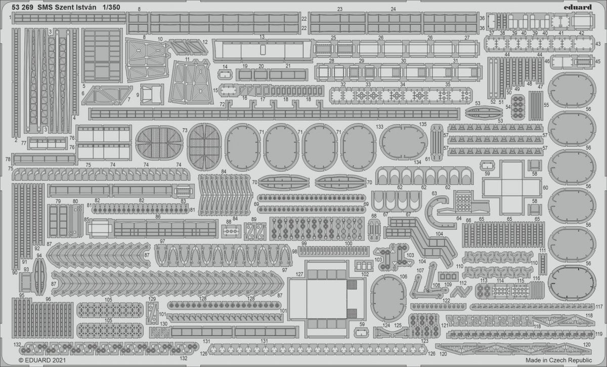 Eduard 53269 SMS Szent István TROMPETTE 1/350