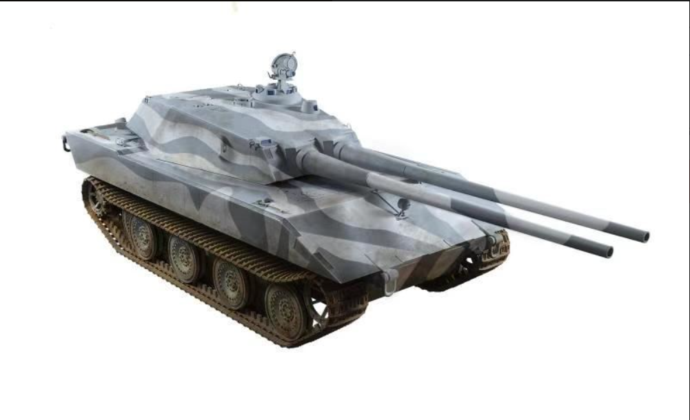 Modelcollect UA-35028 Première Guerre mondiale, char super lourd allemand E100, Ausf.G. Canons jumelés de 105 mm, échelle 1/35 – image 2