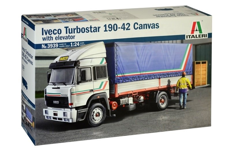 Italeri 3939 Iveco Turbostar 190-42 Toile avec élévateur 1/24