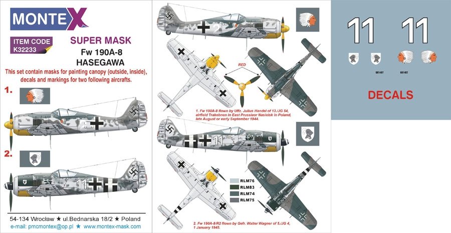 Montex K32233 Fw 190A-8 1/32
