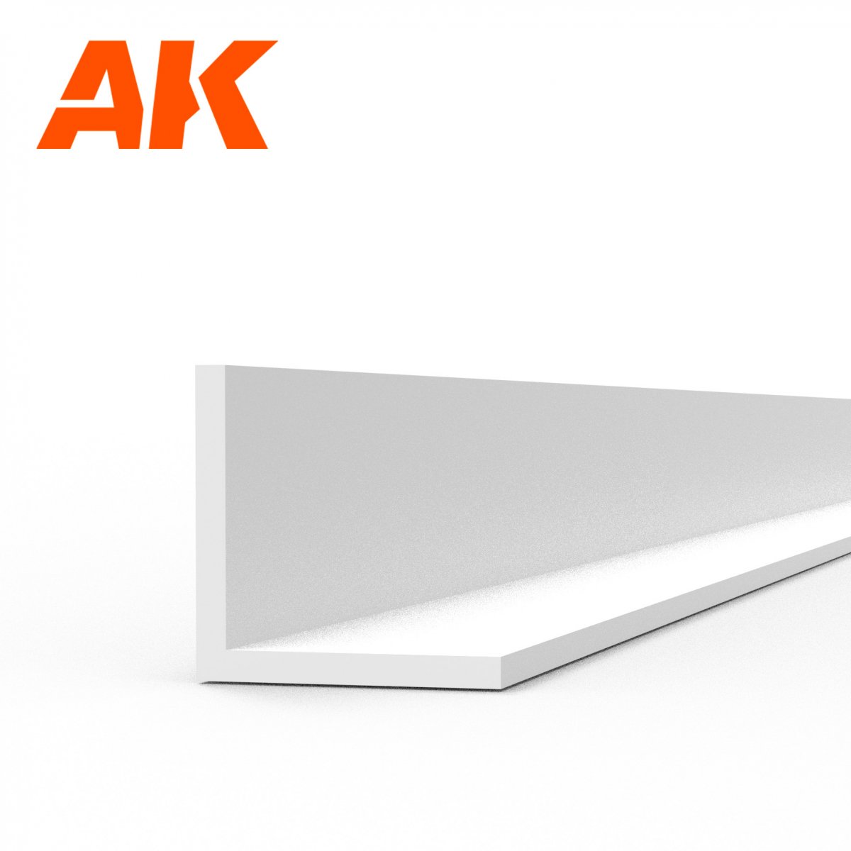 AK Interactive AK6561 ANGLE 3.0 X 3.0 X 350MM – ANGLE EN STYRÈNE – (4 UNITÉS) – immagine 2