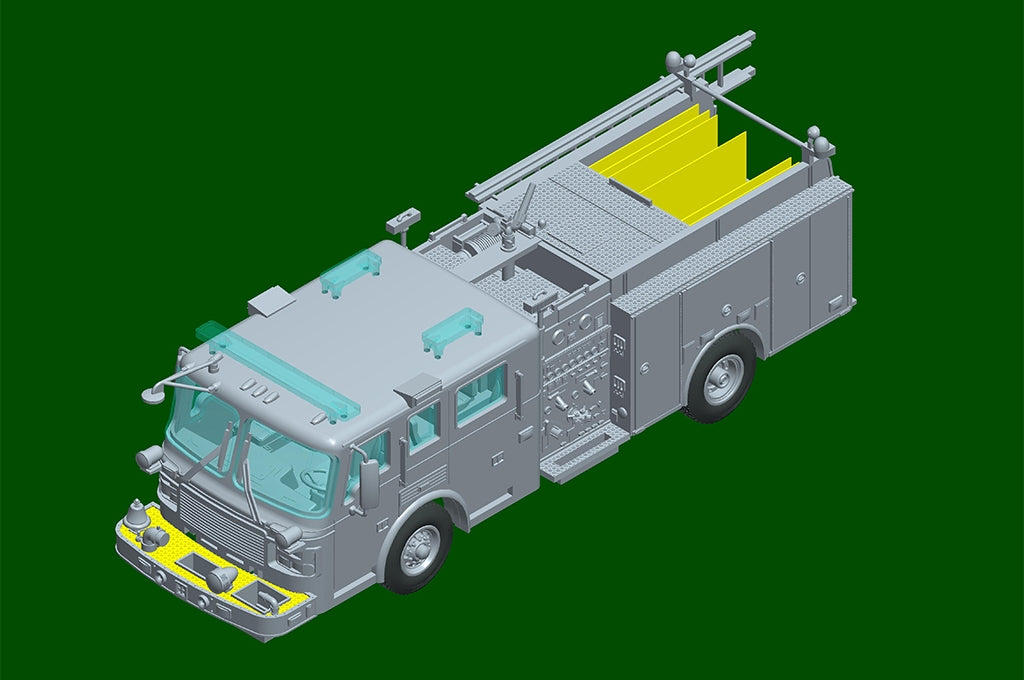 Camion de pompiers American LaFrance Eagle Trumpeter 07445, échelle 1/72 – Bild 11