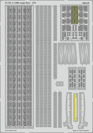 Eduard 73732 C-130H plancher de chargement pour Zvezda 1/72