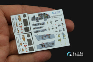 Intérieur imprimé en 3D et coloré sur papier décalcomanie Quinta Studio QD72089 Su-24MR (Trumpeter) 1/72  – image 6