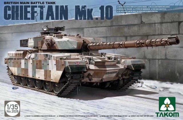 Takom 2028 CHAR DE COMBAT PRINCIPAL BRITANNIQUE CHIEFTAIN Mk.10