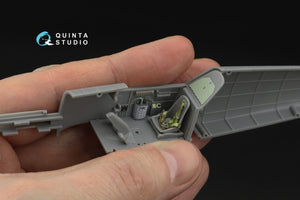 Intérieur imprimé en 3D et coloré sur papier décalcomanie Quinta Studio QD48532 Bf 109E-3/4 (HobbyBoss) 1/48 – image 9